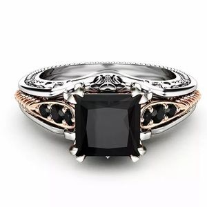 Onyx  Black and Silver Ring